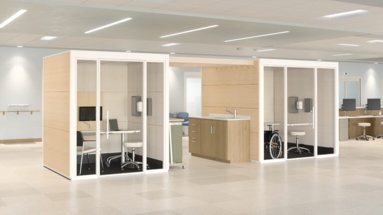 SnapCab Healthcare pods fast-track hospital modernizations. These modular pods also offer adaptable and flexible space solutions for healthcare environments.
