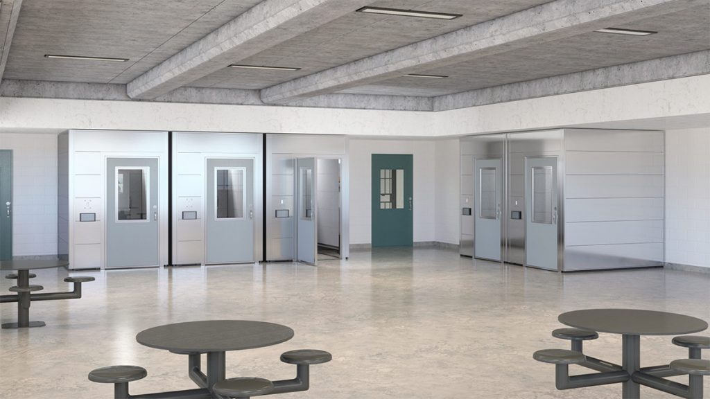 SnapCab Secure Canadian-made justice pods are designed with flexibility and modularity in mind, meaning they easily integrate into unique interior spaces.